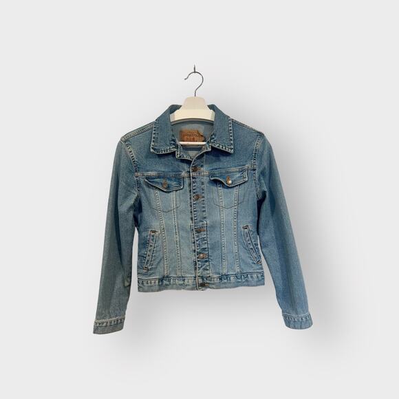 Levi’s Girls Denim Stretch Jacket 10/12 - Picture 1 of 6